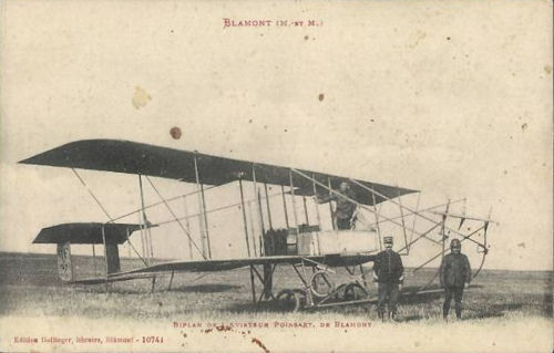 Biplan de l'aviateur Poinsart de Blmont