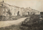 Ancerviller. Maisons en ruines prs du cimetire - 6 septembre 1915