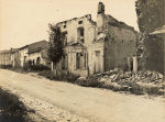 Ancerviller. Maisons en ruines, rue centrale - 5 septembre 1916