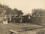 Ancerviller. Gabionnade de l'enclos ; la mitrailleuse - 5 septembre 1915
