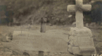 Blâmont (près). Tombes allemande (à gauche) et française (à droite) - 1915 Blâmont (près). Tombes allemande (à gauche) et française (à droite) - 1915