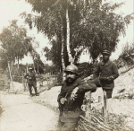 Bois Banal (secteur). Point de résistance tenu par des tirailleurs sénégalais - Juillet 1917