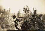 Bois du Vannequel. Petit poste dans le réseau de fils de fer - 12 avril 1917