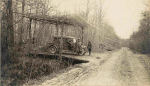 Fort de Parroy. Camouflage prs d'une route pour garer les autos - 21 dcembre 1916