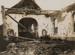Herbéviller. L'église bombardée - 10 juillet 1917