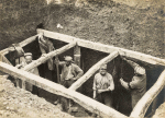 Leintrey (devant). Construction d'une tranche - 4 septembre 1915